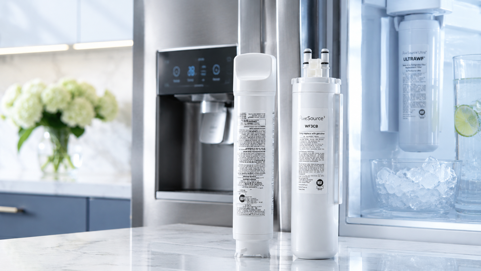 Compatible refrigerator water filter product scene