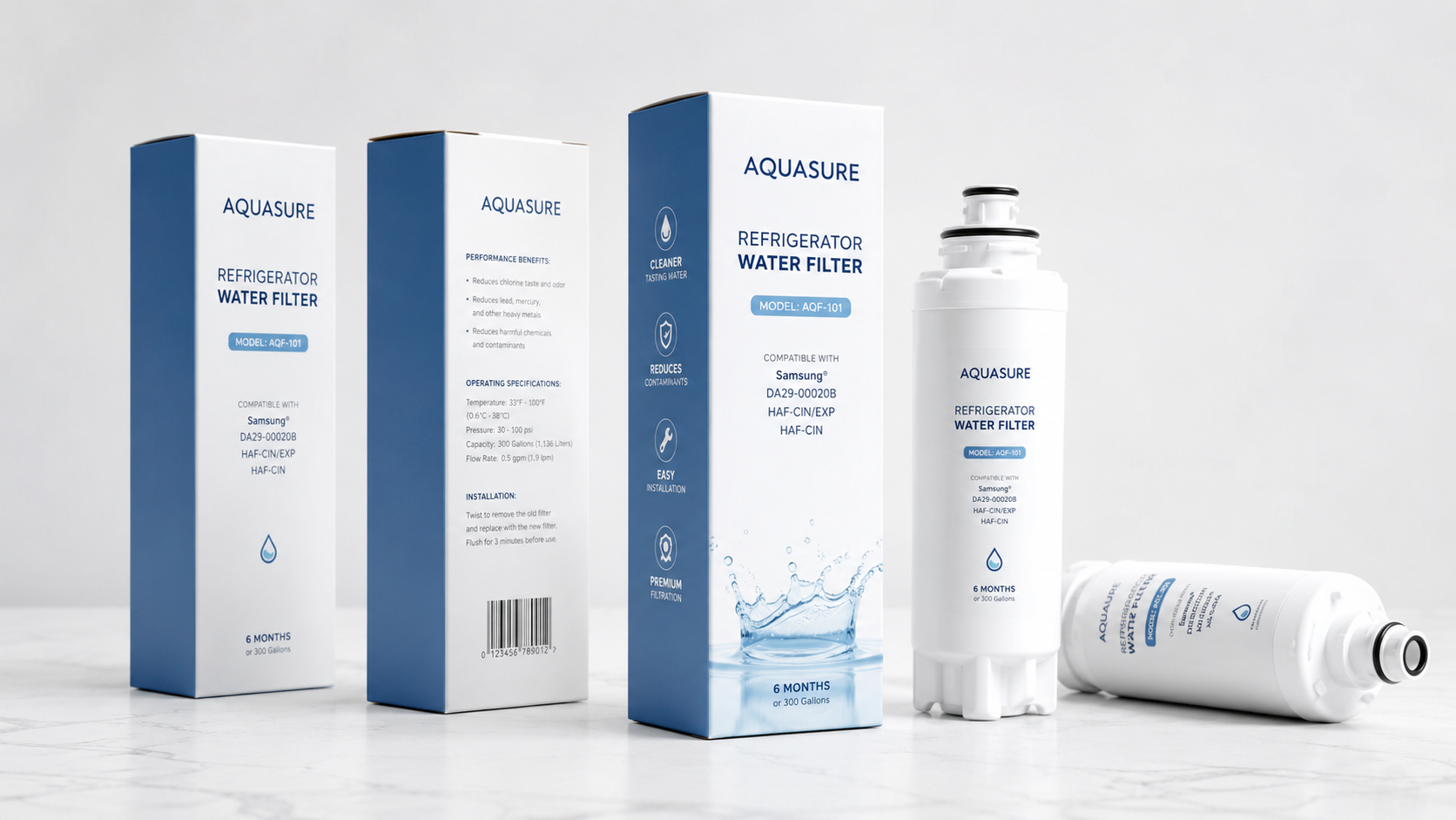 Private label compatible replacement filter box and product packaging