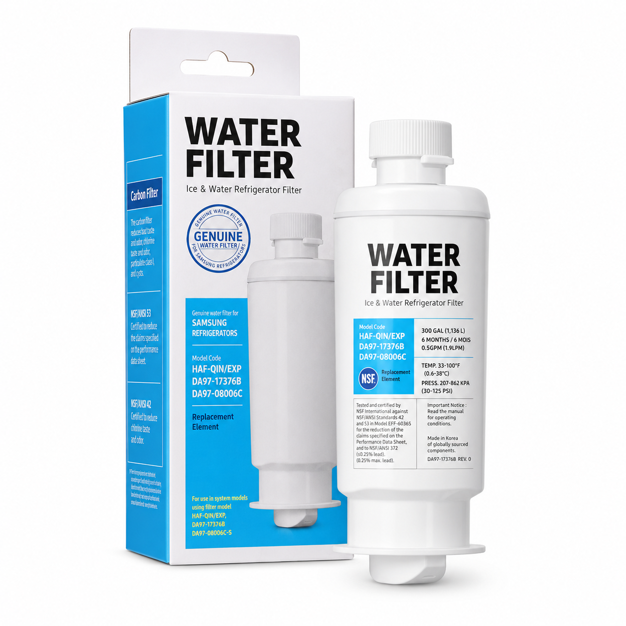 DA97-17376B Compatible Refrigerator Water Filter Replacement product image