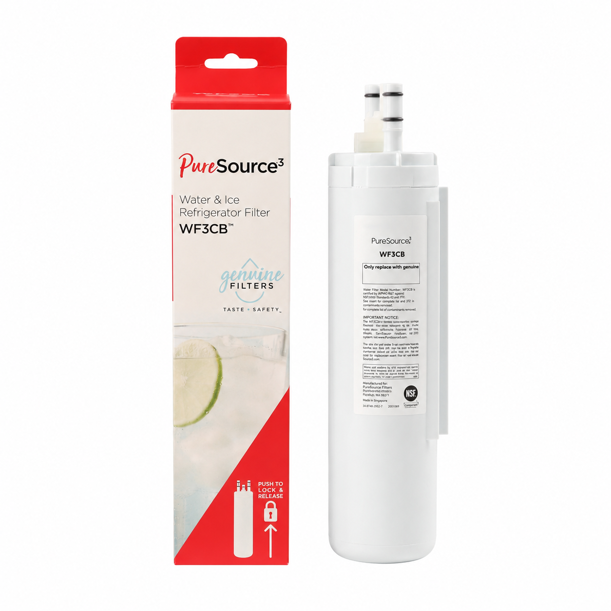 WF3CB Compatible Refrigerator Water Filter Replacement product image